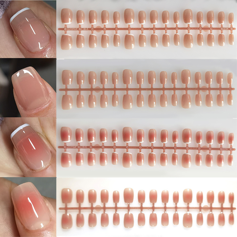 Nail Art Xs - 30 stücke Farbverlauf gefälschte Nägel Französisch