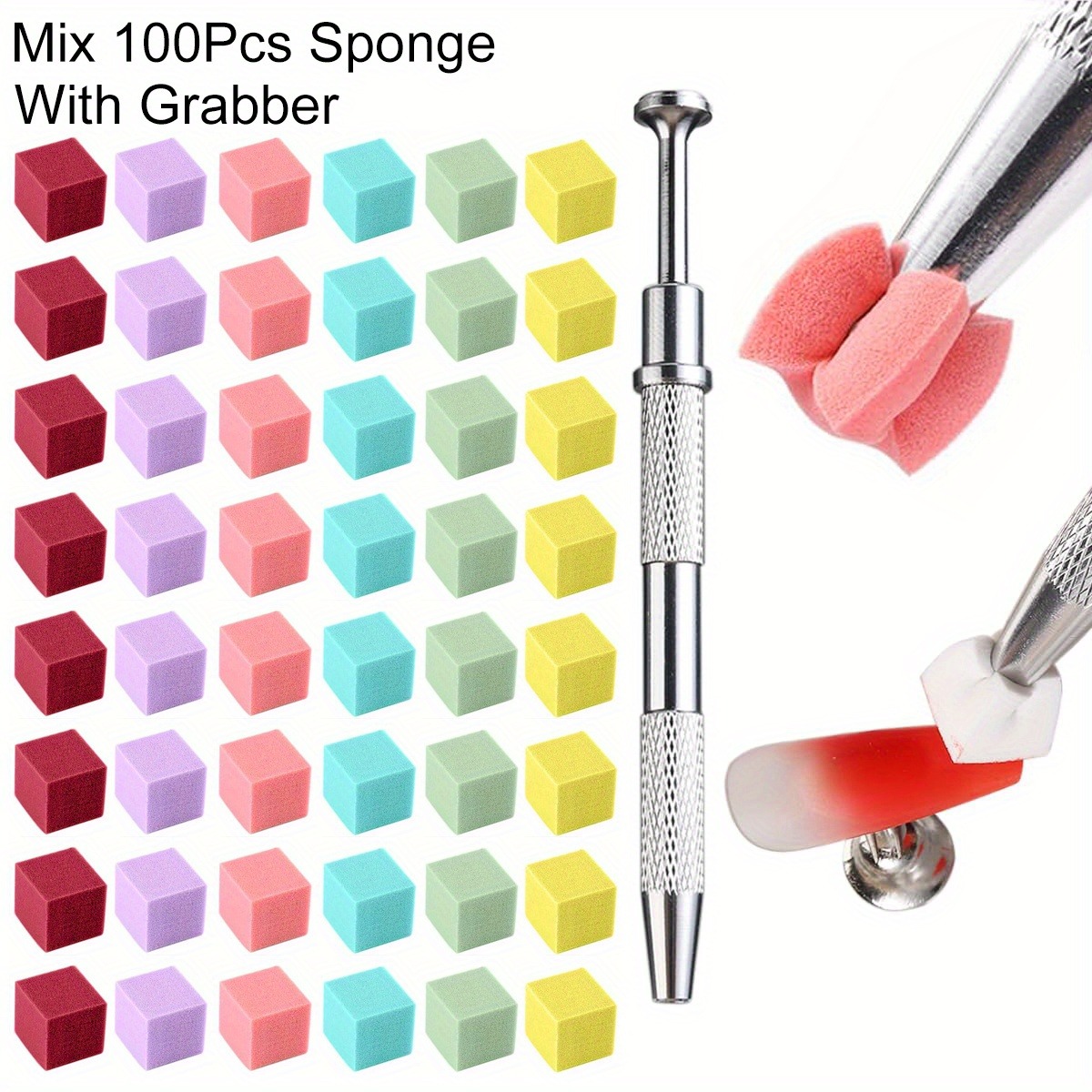 Nail Art Kaki - 1/50/100Pcs Platz Nail art Schwamm Set
