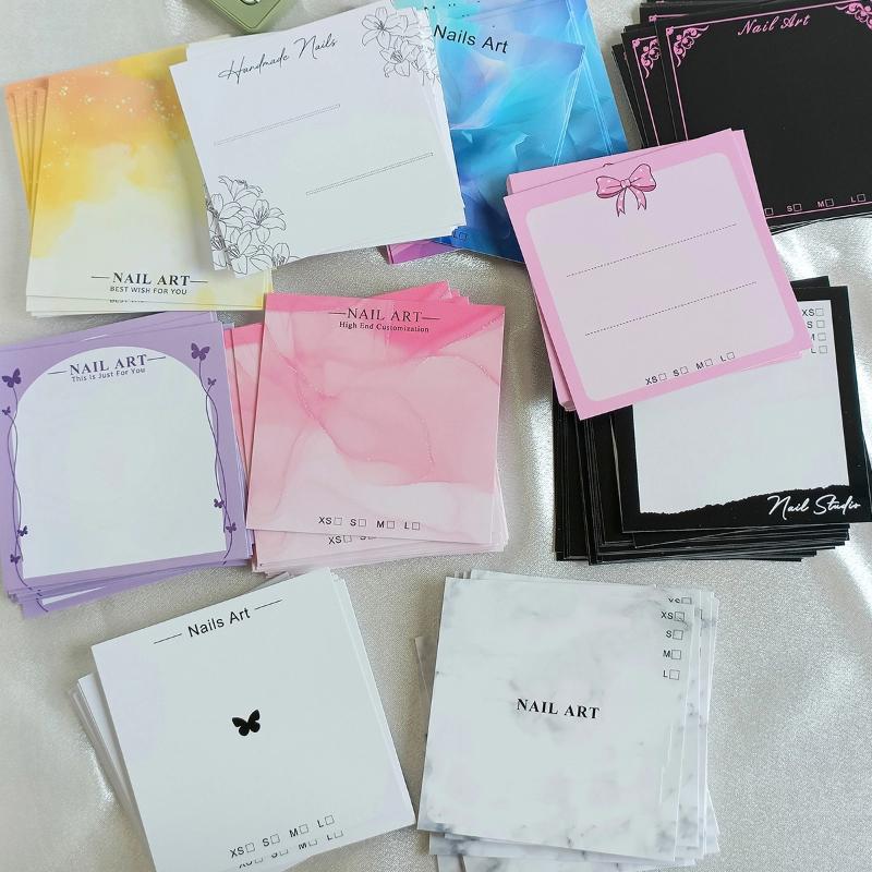 Nail Art Viral - ● 20 Blatt Press-On Nagel-Displaykarten mit