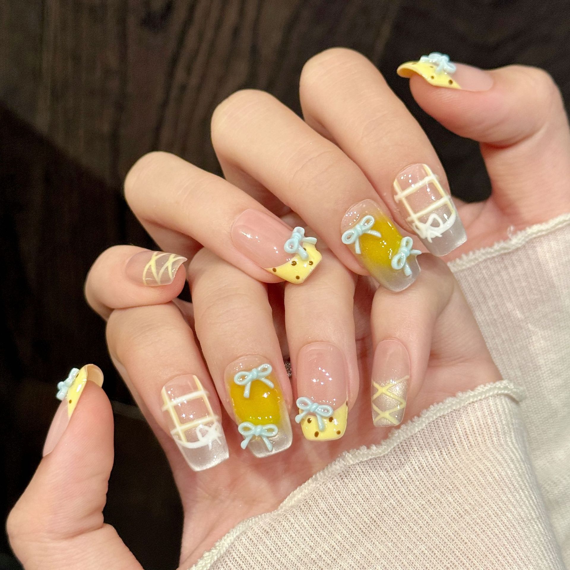 Nail Art Xs - 10 Stück handgemachte Kawaii süße Farbverlauf
