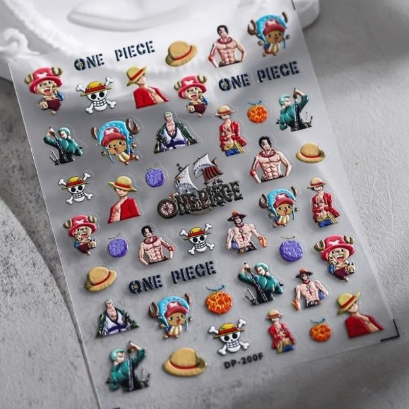 Nail Art Zoro One Piece - One Piece 2025, neuer Cartoon, niedlich,