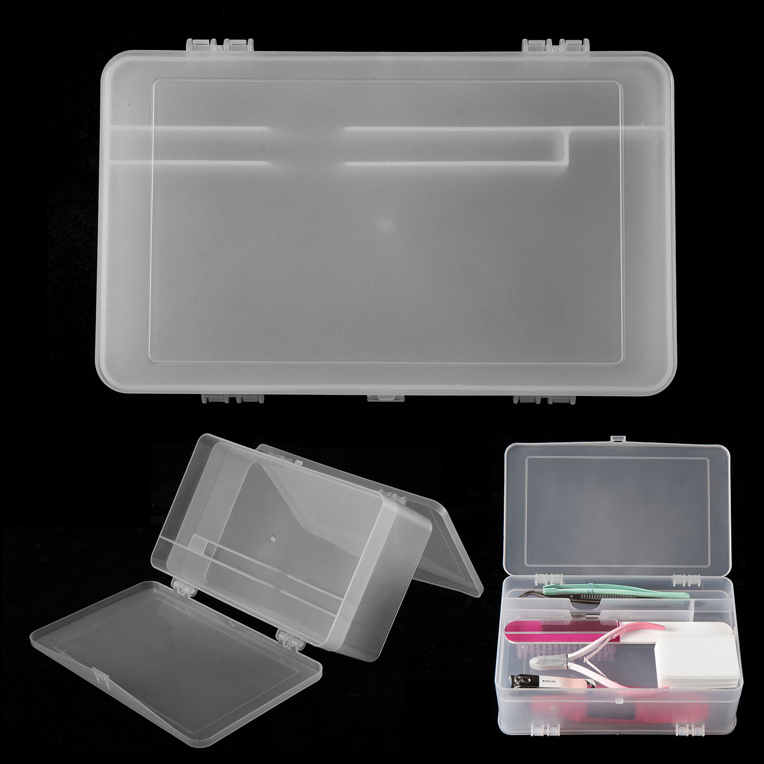 Dual-Open 2-Tier Super Kapazit – Nail Art Kaki Bewertung und Preis