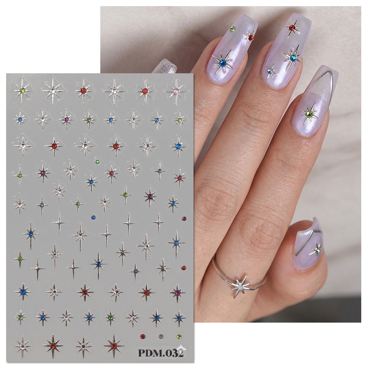 Gold-Silber Starburst Nagelkun – Nail Art Ramadan Bewertung und Preis