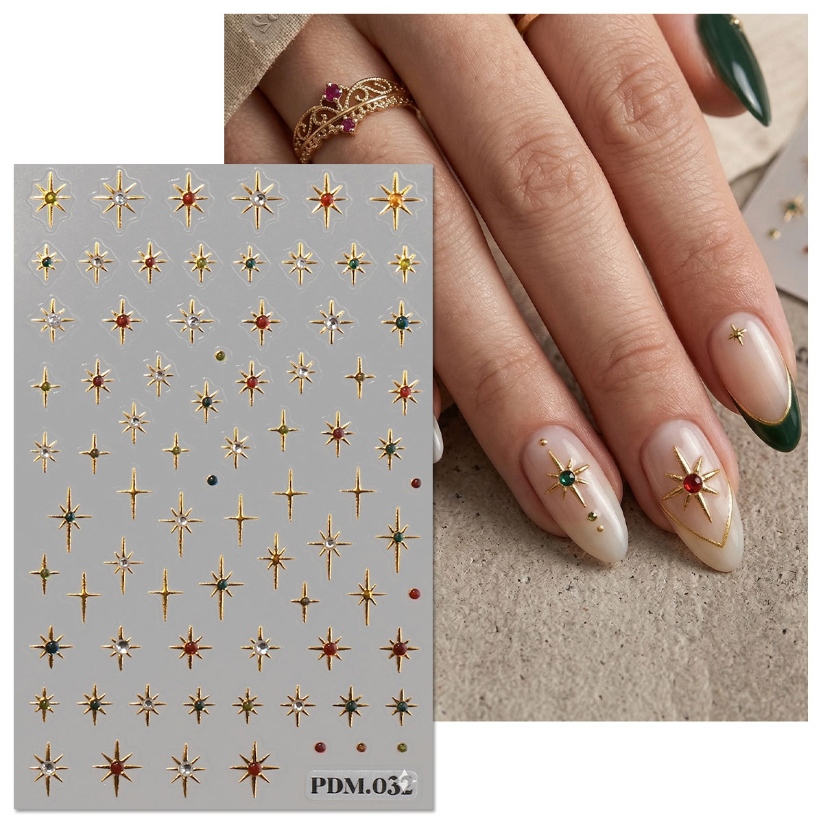 Gold-Silber Starburst Nagelkun – Nail Art Ramadan Bewertung und Preis
